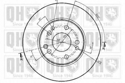 QUINTON HAZELL bdc4638 -  Тормозной диск